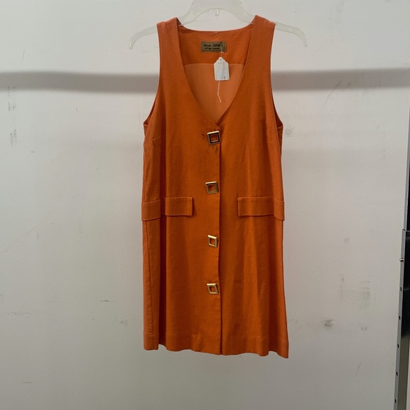 Karen Zambos Dresses & Skirts - ORANGE VINTAGE MINI DRESS